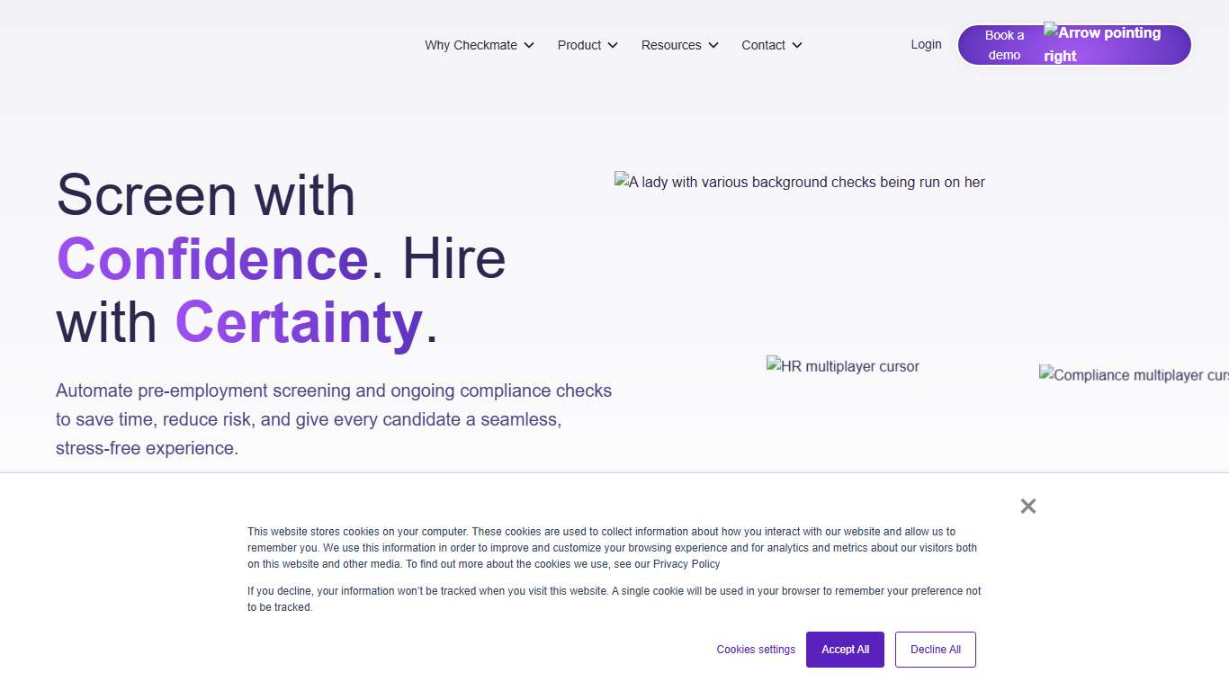 Checkmate - Smart background screening made easy